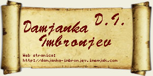 Damjanka Imbronjev vizit kartica